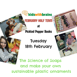 The Science of Soaps & Sustainable Plastic Ornaments  - Tuesday 18th February 10am - 12pm